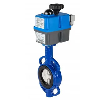 Затвор дисковый поворотный Genebre 2109 чугунный межфланцевый PN16 с электроприводом