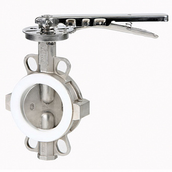Затвор дисковый поворотный Genebre 2104 нерж. сталь межфланцевый PN10