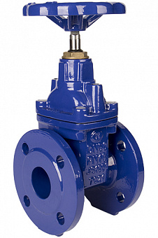 Задвижка с обрезиненным клином чугунная Zetkama 111 PN16