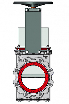 Задвижка шиберная СМО GL-02-HW(N)-NR нержавеющая межфланцевая с невыдвижным штоком и штурвалом PN10 Задвижка шиберная СМО GL-02-HW(N)-NR нержавеющая межфланцевая с невыдвижным штоком и штурвалом PN10