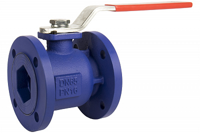 Кран шаровой полнопроходной RUSHWORK 707 чугунный фланцевый PN16