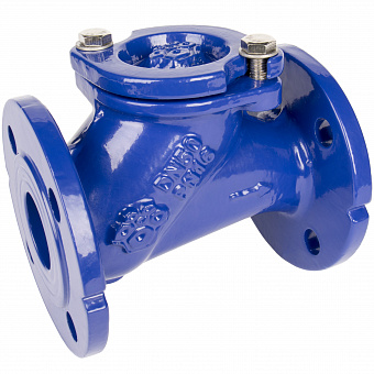 Клапан обратный шаровый RUSHWORK 405 чугунный фланцевый, PN16