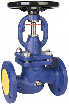 Вентиль запорный Zetkama 234F стальной фланцевый PN40