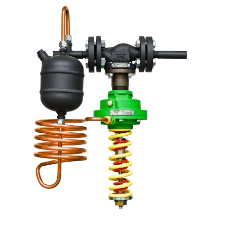 Регулятор давления до себя для пара АСТА серии Д123 РДС чугунный фланцевый PN16