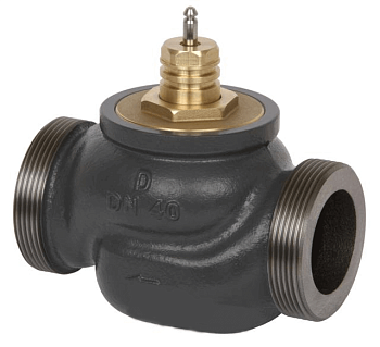Клапан регулирующий двухходовой Danfoss VRG2 резьбовой, корпус чугун, с электроприводом, PN16