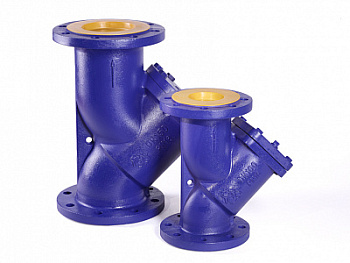 Фильтр RUSHWORK 601 чугунный фланцевый со сливной пробкой и магнитной вставкой PN16