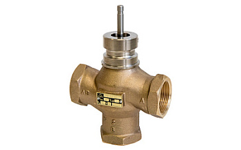 Клапан регулирующий двуходовой с электроприводом LDM RV 102 резьбовой бронзовый PN16 Клапан регулирующий двуходовой с электроприводом LDM RV 102 резьбовой бронзовый PN16