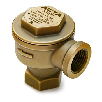 Термостатический конденсатоотводчик АСТА КТ371 бронзовый резьбовой PN16
