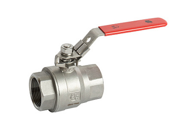 Кран шаровой полнопроходной RUSHWORK 7014 нержавеющий муфтовый PN63 Кран шаровой полнопроходной RUSHWORK 7014 нержавеющий муфтовый PN63