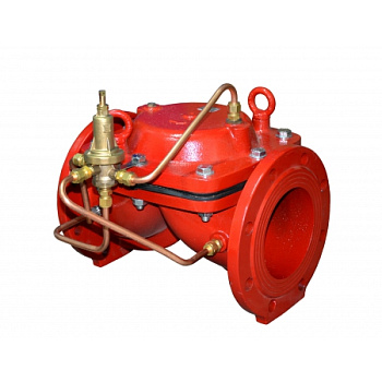 Мембранный регулятор давления «до себя» с пилотным управлением АСТА серии Р01/03 чугунный фланцевый PN16