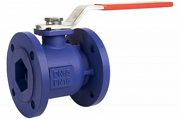 Кран шаровой полнопроходной RUSHWORK 707 чугунный фланцевый PN16 Кран шаровой полнопроходной RUSHWORK 707 чугунный фланцевый PN16