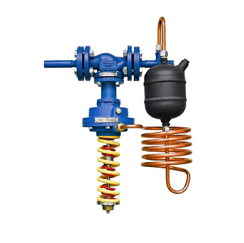Клапан редукционный на пар АСТА Р623 фланцевый, корпус чугун, уплотнение металл-металл, настройка 0.4-2.0 бар, PN16 – PN25