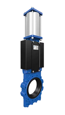 Задвижка шиберная VALSTOK VGL-013-DA-NR чугунная межфланцевая с пневмоприводом PN4 – PN10 Задвижка шиберная VALSTOK VGL-013-DA-NR чугунная межфланцевая с пневмоприводом PN4 – PN10