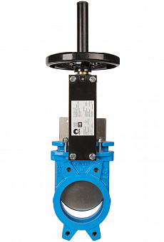 Задвижка шиберная СМО A-01-HW-E чугунная межфланцевая штурвал PN3 – PN10 Задвижка шиберная СМО A-01-HW-E чугунная межфланцевая штурвал PN3 – PN10