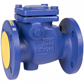 Клапан обратный поворотный ZETKAMA 302 чугунный фланцевый PN16 Клапан обратный поворотный ZETKAMA 302 чугунный фланцевый PN16