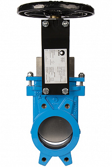 Задвижка шиберная СМО A-01-HW(N)-E чугунная межфланцевая штурвал PN3 – PN10 Задвижка шиберная СМО A-01-HW(N)-E чугунная межфланцевая штурвал PN3 – PN10