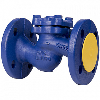 Клапан обратный подъемный ZETKAMA 287A чугунный фланцевый PN16 Клапан обратный подъемный ZETKAMA 287A чугунный фланцевый PN16