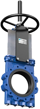 Задвижка шиберная Valstok GL-01-HW(N)-NR чугунная межфланцевая с невыдвижным штоком и штурвалом/редуктором PN10 Задвижка шиберная Valstok GL-01-HW(N)-NR чугунная межфланцевая с невыдвижным штоком и штурвалом/редуктором PN10