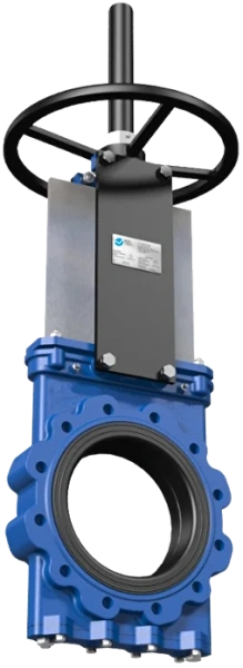 Задвижка шиберная Valstok GL-01-HW(N)-NR чугунная межфланцевая с невыдвижным штоком и штурвалом редуктором PN10 Задвижка шиберная Valstok GL-01-HW(N)-NR чугунная межфланцевая с невыдвижным штоком и штурвалом редуктором PN10